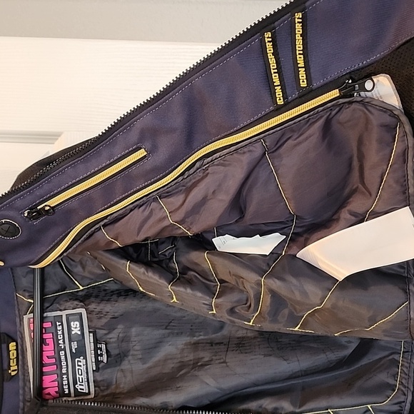 ANTHEM Mesh Padded Black Riding Jacket ICON MOTOSPORTS XS - Picture 6 of 12